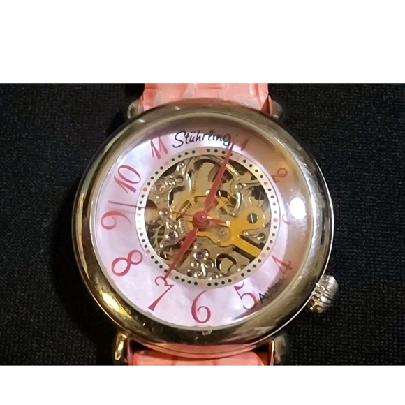 Pink Stuhrling Lady Wall Street Automatic 35mm Women's Watch Model ST-90089 - Picture 16 of 16